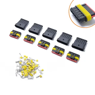 10 sets of 6P-six-hole 1.5 car waterproof male plug HID terminal connectors car connecting plug-in 10 sets of 6P-six-hole 1.5 car waterproof male plug HID terminal connectors car connecting plug-in