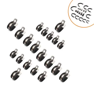 20 specifications of foreign trade supplies φ5-φ50 stainless steel 304 rubber strip band R-shaped plus glue card hoop 20 specifications of foreign trade supplies φ5-φ50 stainless steel 304 rubber strip band R-shaped plus glue card hoop
