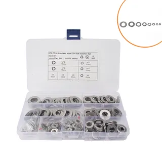 270pcs boxes 304 stainless steel flat pads resistance to corrosion resistance high temperature anti -loose ultra -thin metal flat pad 270pcs boxes 304 stainless steel flat pads resistance to corrosion resistance high temperature anti -loose ultra -thin metal flat pad