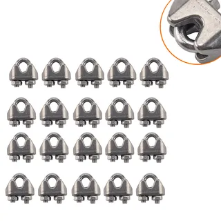 304 Stainless Steel Bull Head steel wire rope U -shaped fixed sandwiches heavy steel wire rope lock cat claws 304 Stainless Steel Bull Head steel wire rope U -shaped fixed sandwiches heavy steel wire rope lock cat claws