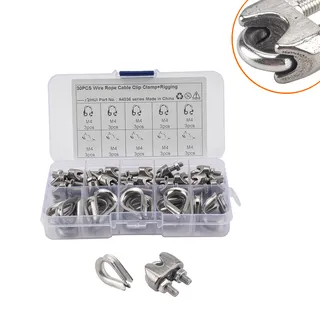 30 boxes of foreign trade supplies -m4 stainless steel 304 steel wire rope U-shaped fixed sandwiches with chicken heart cover 30 boxes of foreign trade supplies -m4 stainless steel 304 steel wire rope U-shaped fixed sandwiches with chicken heart cover