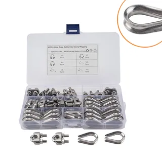 40 boxes-M5 stainless steel 304 steel wire rope lock cat paw cable with steel wire rope chicken heart cover 40 boxes-M5 stainless steel 304 steel wire rope lock cat paw cable with steel wire rope chicken heart cover