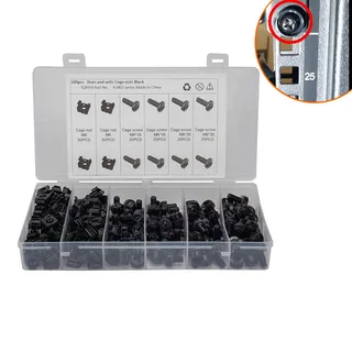 50 boxes of M6 screw chassis cabinet card card cabinet three -combined screw black cage thread 50 boxes of M6 screw chassis cabinet card card cabinet three -combined screw black cage thread