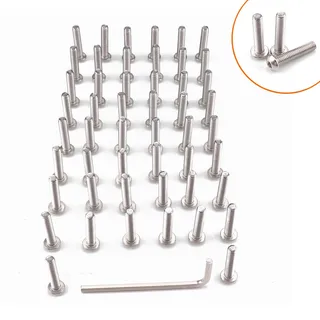 border hardware 50 installation -304 stainless steel flat round head Hexagonal screw M3 ~ M6*6mm ~ 20mm+wrench border hardware 50 installation -304 stainless steel flat round head Hexagonal screw M3 ~ M6*6mm ~ 20mm+wrench