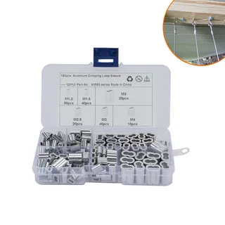 border hot -selling 180 only installed 6 species of steel wire rope aluminum elliptical holes aluminum card 8 -character aluminum sleeve 10 grid border hot -selling 180 only installed 6 species of steel wire rope aluminum elliptical holes aluminum card 8 -character aluminum sleeve 10 grid