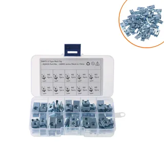 border hot-selling 10-grid M5-50 installed blue-white zinc U-shaped chip snub-style nuts for cars border hot-selling 10-grid M5-50 installed blue-white zinc U-shaped chip snub-style nuts for cars