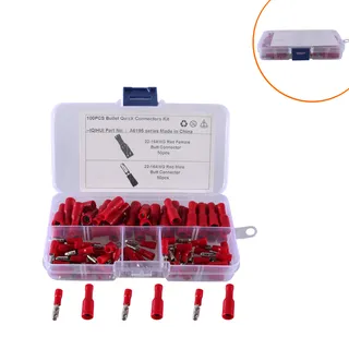 Bullet wiring terminal cold pressure male and female mother -in -law's opponent -connected terminal insulating insulation pairs of inserts Bullet wiring terminal cold pressure male and female mother -in -law's opponent -connected terminal insulating insulation pairs of inserts
