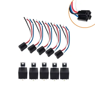 Car accessories 12V 40A waterproof vehicle relay with plum water -shaped waterproof flame -resistant flame -retardant socket Car accessories 12V 40A waterproof vehicle relay with plum water -shaped waterproof flame -resistant flame -retardant socket