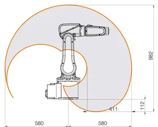 for ABB assembly robot IRB 120 load 3KG industrial robot 6 -axis robot