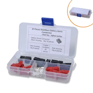 for Anderson 30A single plug small red black power connector matching terminal 10 pairs of packages for Anderson 30A single plug small red black power connector matching terminal 10 pairs of packages
