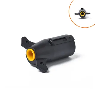 Foreign RV trailer accessories 1 installation 12V 7 -core trailer connector plug is American (orange) Foreign RV trailer accessories 1 installation 12V 7 -core trailer connector plug is American (orange)
