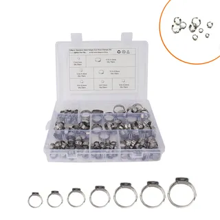 Foreign trade 120 only installed 304 stainless steel single -earless pole card hoop single -ear hoop pipes sealed throat hoop