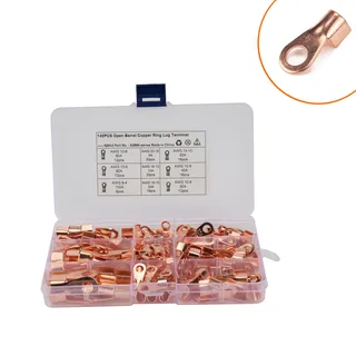 Foreign trade 140 boxes of copper cold pressure wiring terminal opening Copper nose copper -threading line terminal Foreign trade 140 boxes of copper cold pressure wiring terminal opening Copper nose copper -threading line terminal