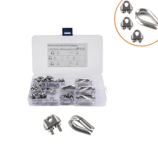 Foreign trade 32 boxes-M3 stainless steel 304 steel wire rope chip head with M6 triangle ring chicken heart ring Foreign trade 32 boxes-M3 stainless steel 304 steel wire rope chip head with M6 triangle ring chicken heart ring