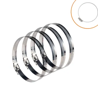 Foreign trade 4 installation-stainless steel throat hoop 72-114mm German card hoop hug fixed pipe clip Foreign trade 4 installation-stainless steel throat hoop 72-114mm German card hoop hug fixed pipe clip