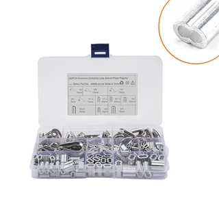 Foreign Trade Box-Stainless Steel 304 Steel Wire Rope Clock Chicken Heart Ring with 8-character Pole Aluminum Ellipsed Aluminum Set Foreign Trade Box-Stainless Steel 304 Steel Wire Rope Clock Chicken Heart Ring with 8-character Pole Aluminum Ellipsed Aluminum Set