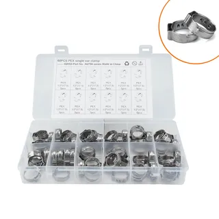Hot Selling 60PCS Boxes-PEX Stainless Steel Single Card Hole 1/2-inch 17.5mm Hot Selling 60PCS Boxes-PEX Stainless Steel Single Card Hole 1/2-inch 17.5mm