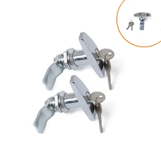 RV trailer T -shaped handlebar tongue lock/big handle lock/tool box lock/chassis cabinet lock bright chromium 2 installation RV trailer T -shaped handlebar tongue lock/big handle lock/tool box lock/chassis cabinet lock bright chromium 2 installation