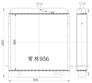 selling Changlin loading machine water tank radiator 30E 30L 936 956 Quality quality and low selling Changlin loading machine water tank radiator 30E 30L 936 956 Quality quality and low