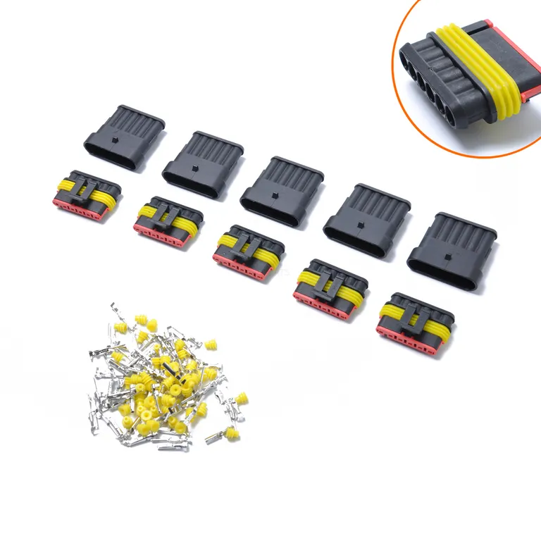 10 sets of 6P-six-hole 1.5 car waterproof male plug HID terminal connectors car connecting plug-in online 10 sets of 6P-six-hole 1.5 car waterproof male plug HID terminal connectors car connecting plug-in online