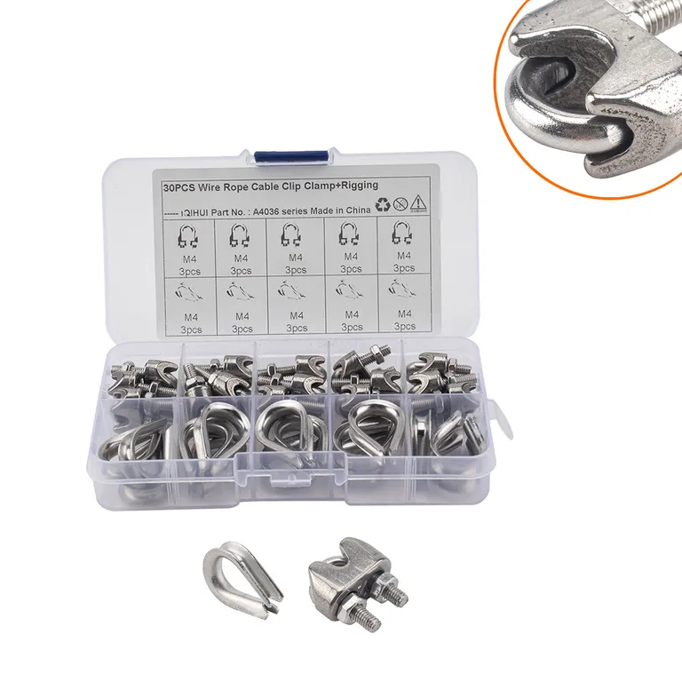30 boxes of foreign trade supplies -m4 stainless steel 304 steel wire rope U-shaped fixed sandwiches with chicken heart cover online 30 boxes of foreign trade supplies -m4 stainless steel 304 steel wire rope U-shaped fixed sandwiches with chicken heart cover online