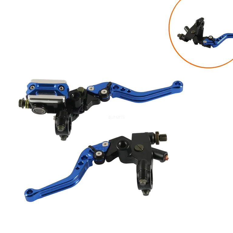 Blue/black 1 pair 22mm brakes and clutch total pump hydraulic handbrake handbar handlebar handlebar handle online Blue/black 1 pair 22mm brakes and clutch total pump hydraulic handbrake handbar handlebar handlebar handle online