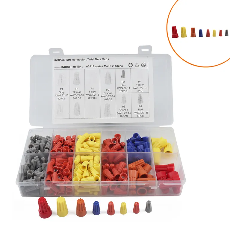 border 320PCS box -mounted puzzle cap, spiral terminal/insulating wire hat/press hat waterproof end online border 320PCS box -mounted puzzle cap, spiral terminal/insulating wire hat/press hat waterproof end online