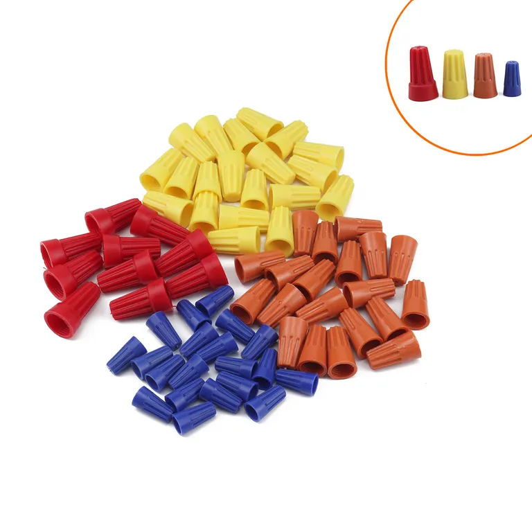 border 70PCS pressure wire cap spiral terminal/spring pressure wire hat closed terminal waterproof wiring wire connector online