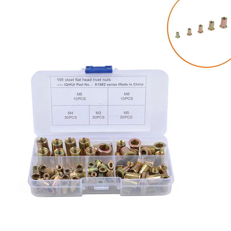 border combination 100 boxes of color steel rivet nut M3/4/5/6/8 combination, riveting nut set online border combination 100 boxes of color steel rivet nut M3/4/5/6/8 combination, riveting nut set online