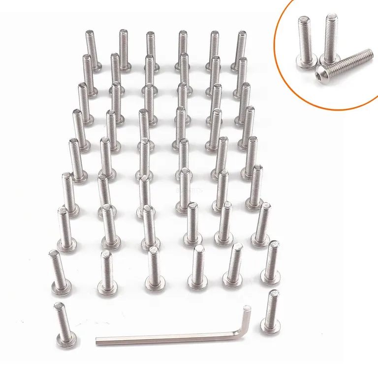 border hardware 50 installation -304 stainless steel flat round head Hexagonal screw M3 ~ M6*6mm ~ 20mm+wrench online border hardware 50 installation -304 stainless steel flat round head Hexagonal screw M3 ~ M6*6mm ~ 20mm+wrench online