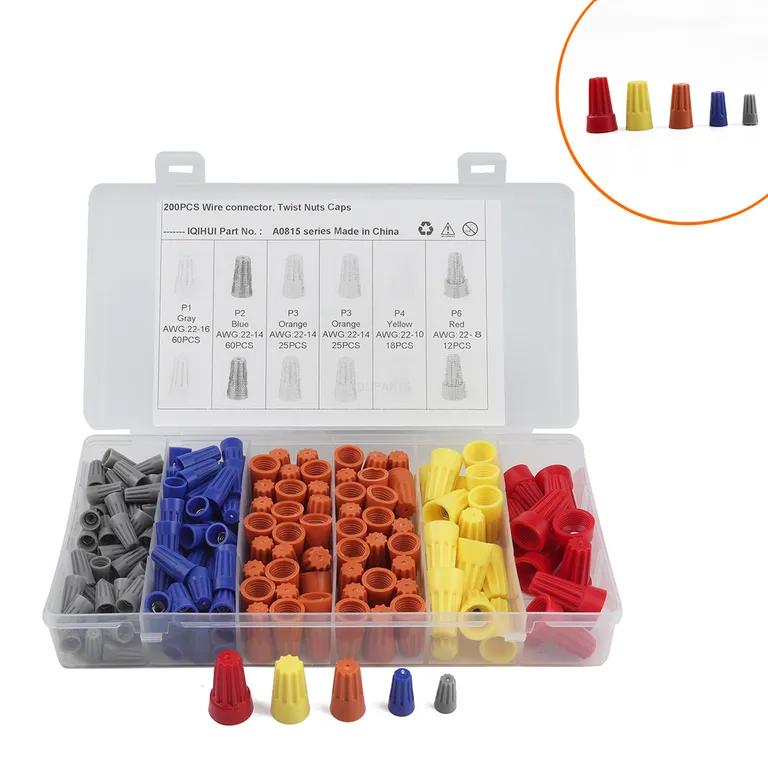 border hot -selling 200PCS combination spiral puzzle cap box installation terminal pressure wire hat set fast wiring terminal online border hot -selling 200PCS combination spiral puzzle cap box installation terminal pressure wire hat set fast wiring terminal online