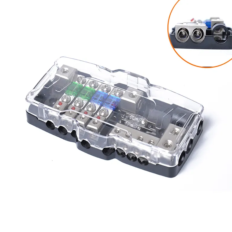 border preferential car audio accessories multi -function fuse box with LED light modification audio line box online border preferential car audio accessories multi -function fuse box with LED light modification audio line box online