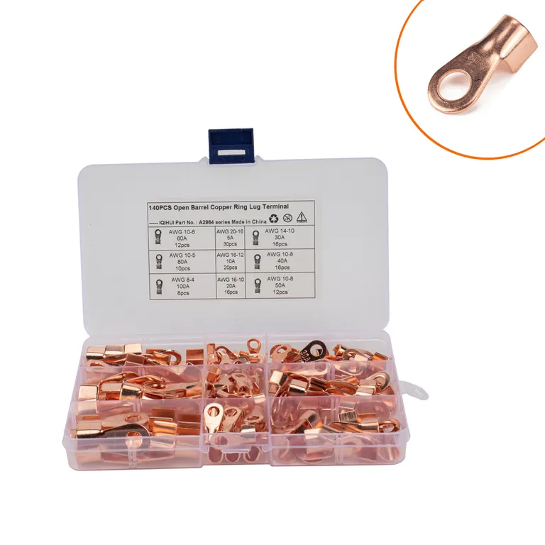 Foreign trade 140 boxes of copper cold pressure wiring terminal opening Copper nose copper -threading line terminal online Foreign trade 140 boxes of copper cold pressure wiring terminal opening Copper nose copper -threading line terminal online