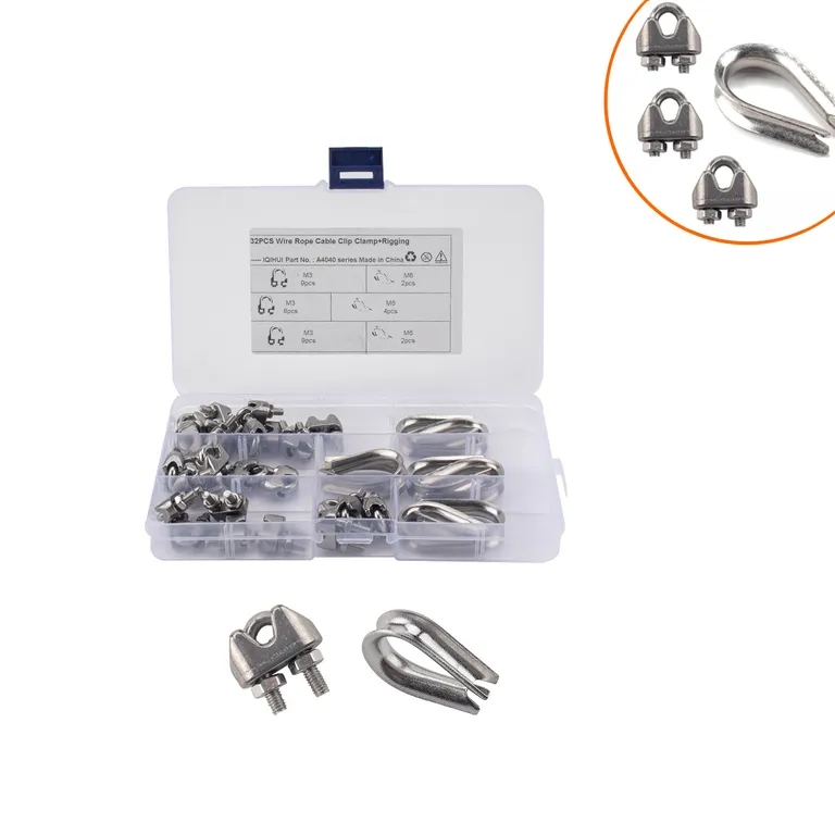 Foreign trade 32 boxes-M3 stainless steel 304 steel wire rope chip head with M6 triangle ring chicken heart ring online Foreign trade 32 boxes-M3 stainless steel 304 steel wire rope chip head with M6 triangle ring chicken heart ring online