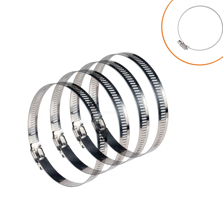 Foreign trade 4 installation-stainless steel throat hoop 72-114mm German card hoop hug fixed pipe clip online Foreign trade 4 installation-stainless steel throat hoop 72-114mm German card hoop hug fixed pipe clip online