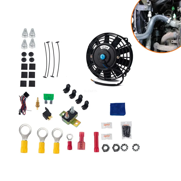 Foreign trade car modified electronic radiator cooling fan 14 -inch 80 power car electronic fan online Foreign trade car modified electronic radiator cooling fan 14 -inch 80 power car electronic fan online