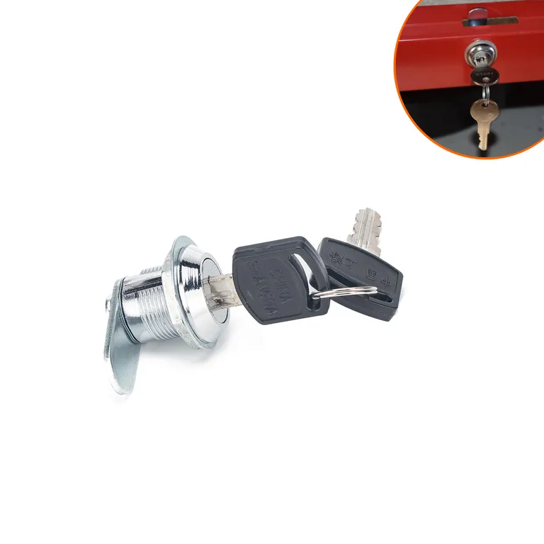 Foreign trade diameter 15mm chassis lock cylindrical rotor lock tool box cylindrical chart box small round lock online Foreign trade diameter 15mm chassis lock cylindrical rotor lock tool box cylindrical chart box small round lock online