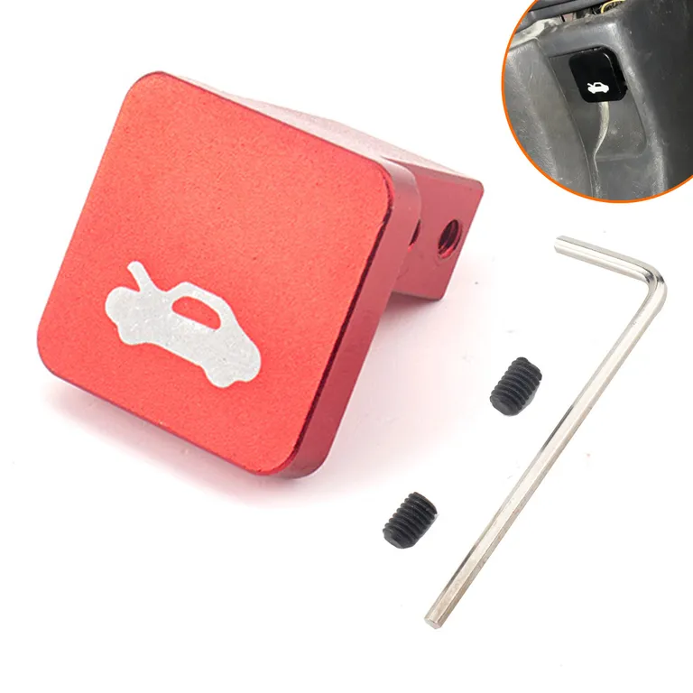 Foreign trade forHonda Civic engine cover lock hood control cover cover and pullhand red and black online Foreign trade forHonda Civic engine cover lock hood control cover cover and pullhand red and black online