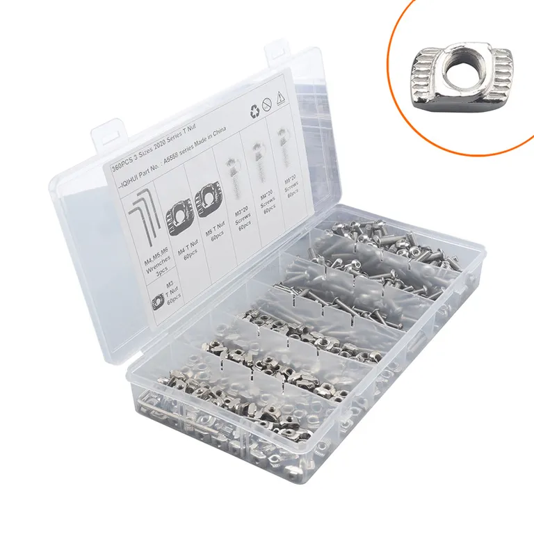 Foreign trade hot sales 360 only combined with 3 specifications of T -type nut slider nuts with screws and wrenches online Foreign trade hot sales 360 only combined with 3 specifications of T -type nut slider nuts with screws and wrenches online