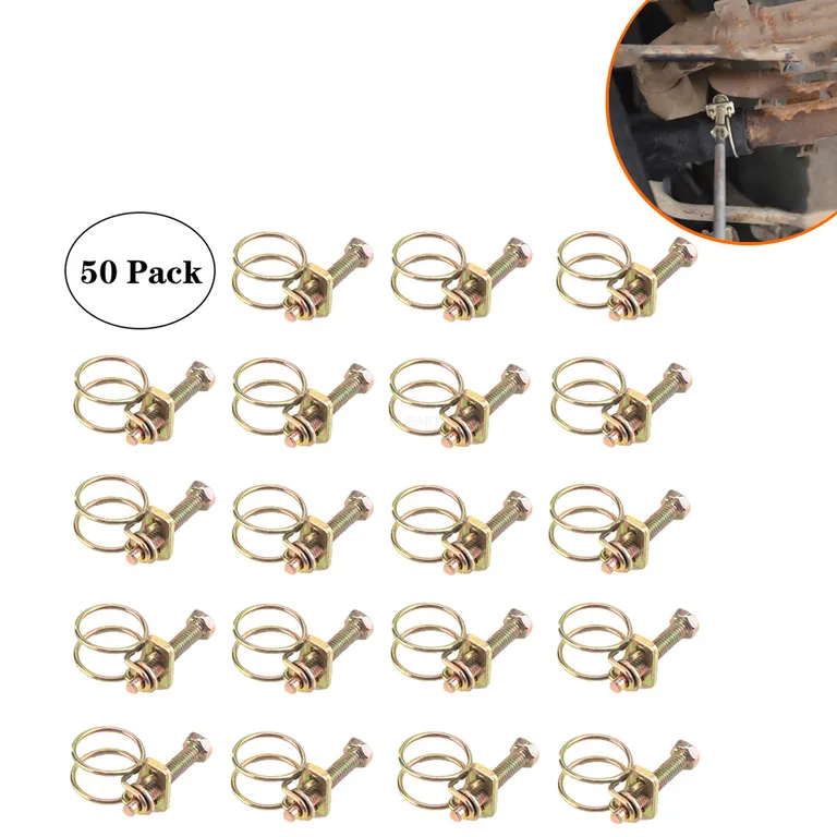 Foreign trade M12-M35 double iron wire plating zinc throat, double wire ring hoop, pipeline card hoop online Foreign trade M12-M35 double iron wire plating zinc throat, double wire ring hoop, pipeline card hoop online