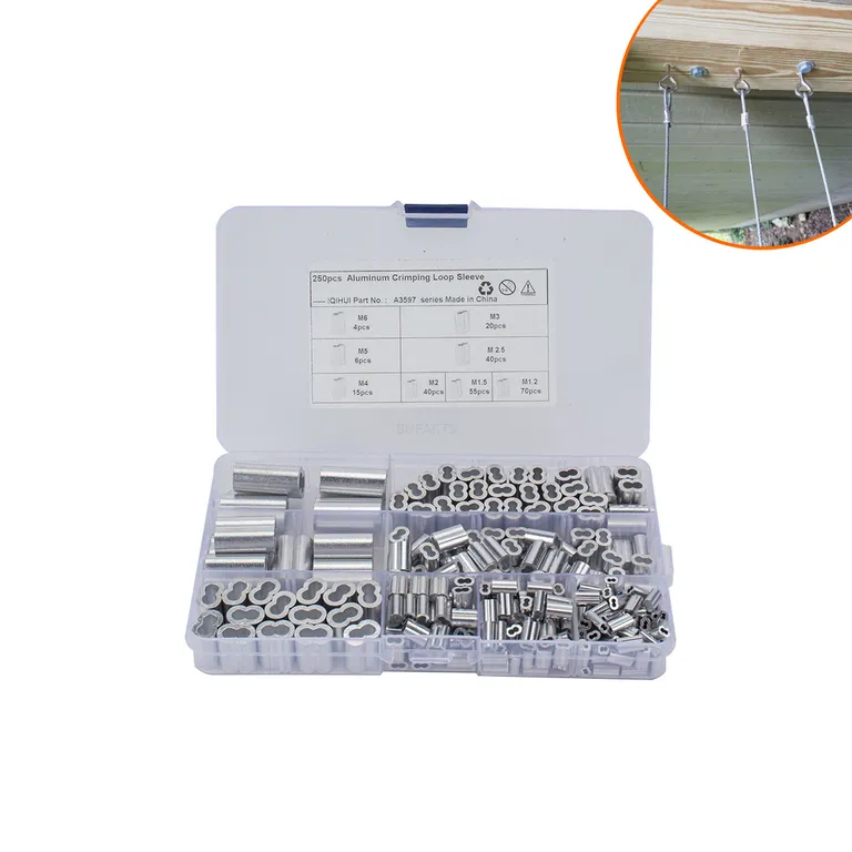Foreign trade re steel wire rope aluminum sleeve 8 -character aluminum sleeve elliptical hole aluminum aluminum aluminum buckle 250 types 250 online Foreign trade re steel wire rope aluminum sleeve 8 -character aluminum sleeve elliptical hole aluminum aluminum aluminum buckle 250 types 250 online