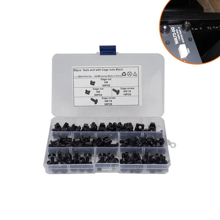 Foreign trade supplies 50 only M6 screw case cabinet card -type nut -screw black cage -type nut online Foreign trade supplies 50 only M6 screw case cabinet card -type nut -screw black cage -type nut online