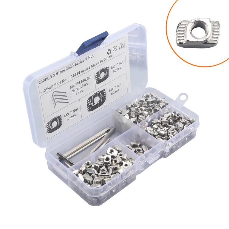 Foreign trade thermal sales 240 combined installation 3 specifications T -type nut slider nuts with wrench hardware accessories online Foreign trade thermal sales 240 combined installation 3 specifications T -type nut slider nuts with wrench hardware accessories online