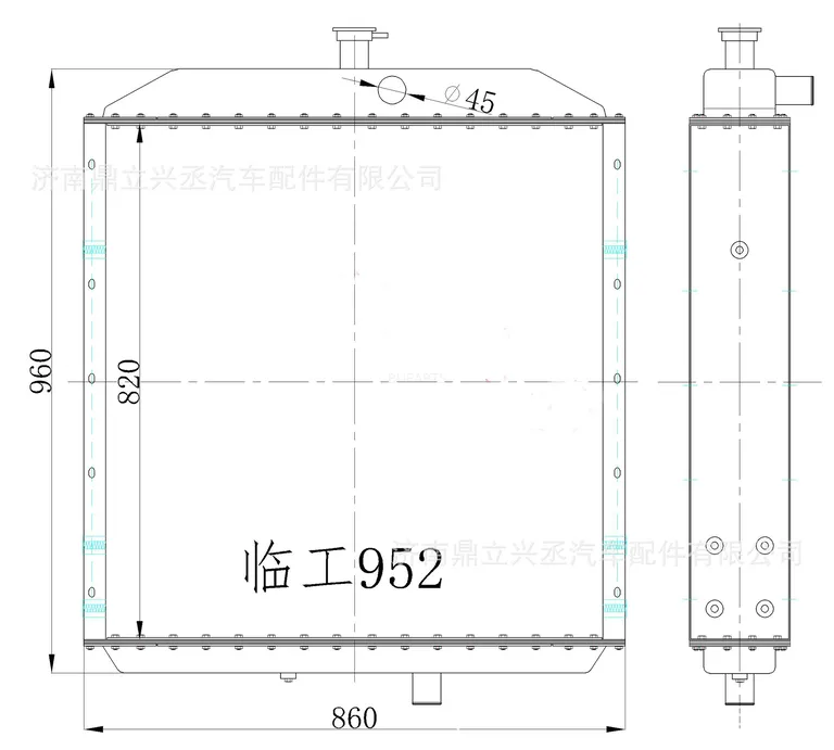 Lingong loader water tank radiator LG952 952H 953 953-1 953-2 953-2a online Lingong loader water tank radiator LG952 952H 953 953-1 953-2 953-2a online