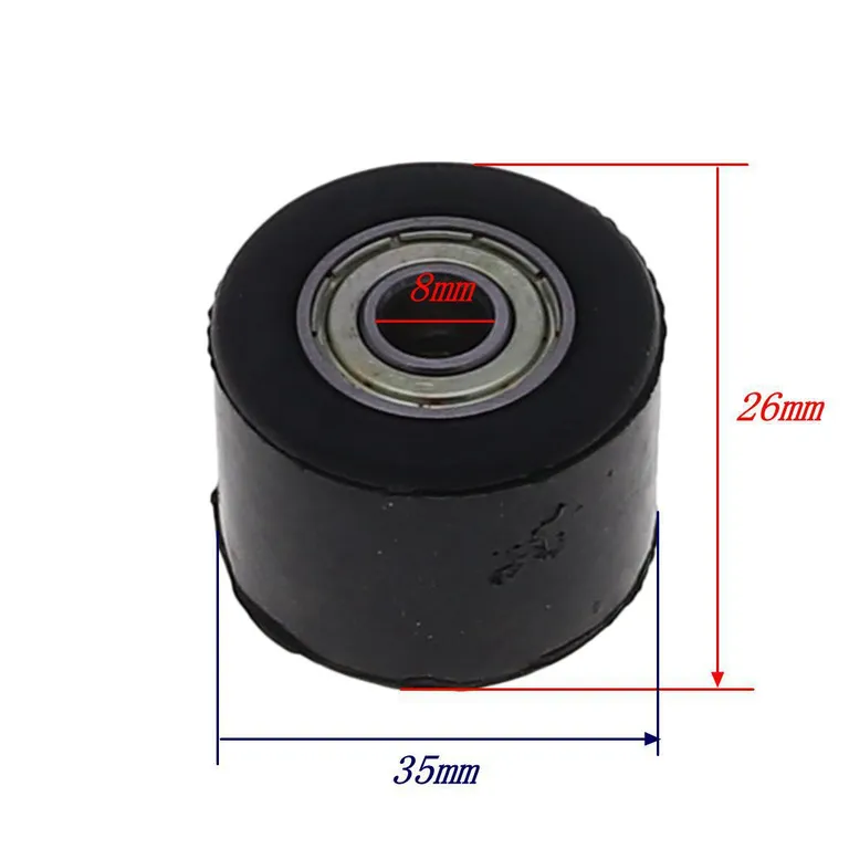 Off -road motorcycle chain rising wheel modified chain 8mm rolling wheel pulley band bearing parts online Off -road motorcycle chain rising wheel modified chain 8mm rolling wheel pulley band bearing parts online