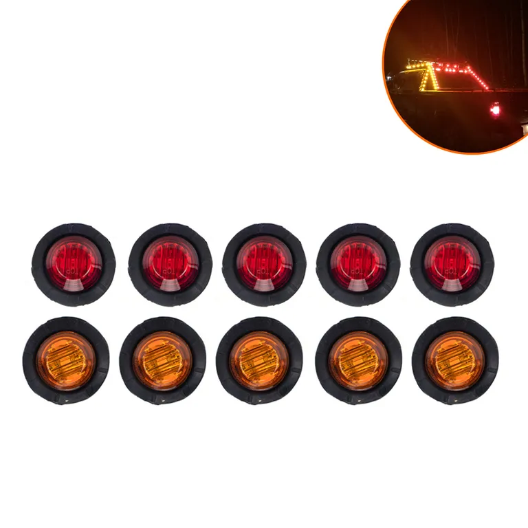 red amber trailer truck truck pickup card side LED marking signal light turning light online red amber trailer truck truck pickup card side LED marking signal light turning light online