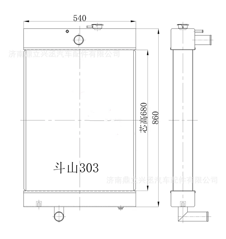 selling doosan loader water tank radiator all -aluminum radiator 303 505 online selling doosan loader water tank radiator all -aluminum radiator 303 505 online
