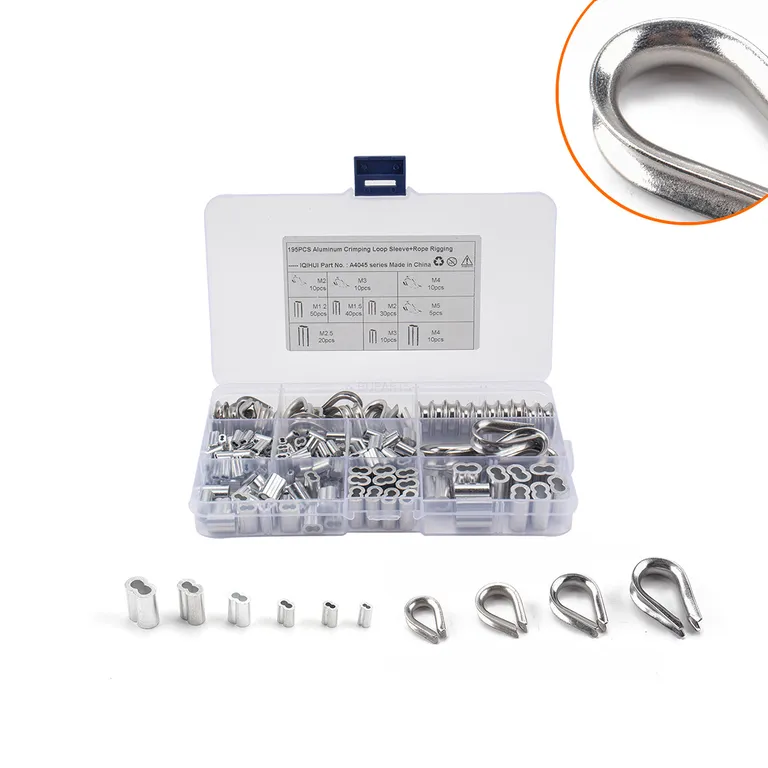 Stainless steel 304 steel wire rope cover chicken heart ring triangle with 8 -character aluminum sleeve one piece online Stainless steel 304 steel wire rope cover chicken heart ring triangle with 8 -character aluminum sleeve one piece online