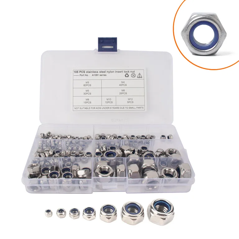 Stainless Steel Nylon Six-Horte Nide Anti-Slocked Hexagonal Steel M-M12 fine dental nut boxes online Stainless Steel Nylon Six-Horte Nide Anti-Slocked Hexagonal Steel M-M12 fine dental nut boxes online